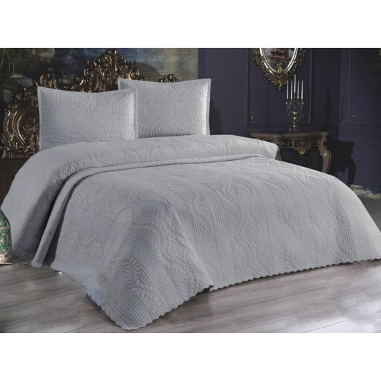 Lessentiel Double Bedspread Set Sena - Grey Grey