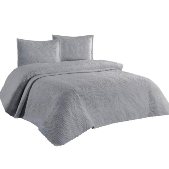 Lessentiel Double Bedspread Set Sena - Grey Grey