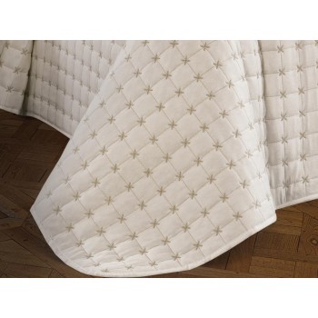 Double Bedspread Set Yıldız - Cream Cream