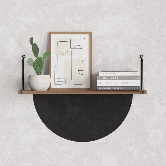 Wall Shelf Armoni - Walnut Walnut Hanah Home Wall Shelf Armoni - Walnut Walnut