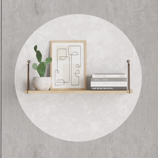 Wall Shelf Armoni - Oak Oak Hanah Home Wall Shelf Armoni - Oak Oak
