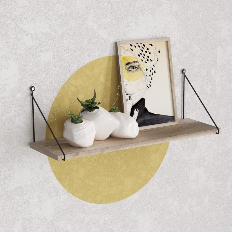 Hanah Home Wall Shelf Armoni - Sacramento Brown