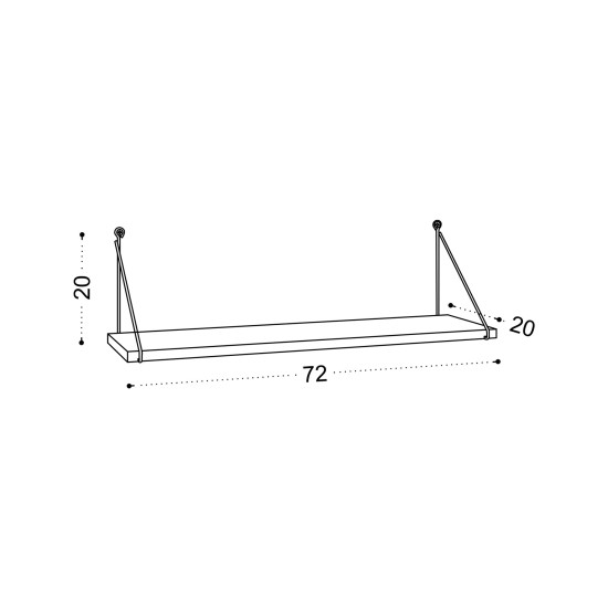 Wall Shelf Armoni - Sacramento Brown Hanah Home Wall Shelf Armoni - Sacramento Brown