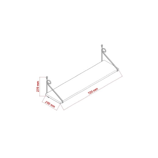 Wall Shelf Seramoni - Oak Oak Hanah Home Wall Shelf Seramoni - Oak Oak