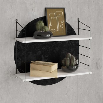 Wall Shelf Armoni 2'li - White White