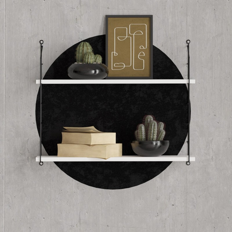 Hanah Home Wall Shelf Armoni 2li - White White