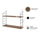 Wall Shelf Armoni 2li - Walnut Walnut Hanah Home Wall Shelf Armoni 2li - Walnut Walnut