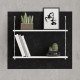 Wall Shelf Armoni 2li - Shiny White White Hanah Home Wall Shelf Armoni 2li - Shiny White White
