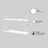 Hanah Home Wall Shelf Armoni 2li - Shiny White White