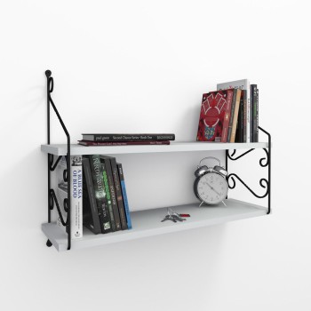 Wall Shelf Seramoni 2'li - White White