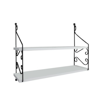 Wall Shelf Seramoni 2'li - White White