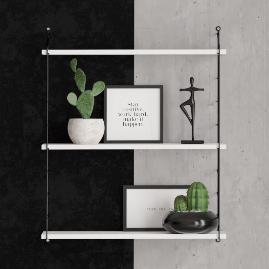 Wall Shelf Armoni 3lü - White White Hanah Home Wall Shelf Armoni 3lü - White White