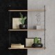 Hanah Home Wall Shelf Armoni 3lü - Walnut Walnut