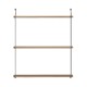 Hanah Home Wall Shelf Armoni 3lü - Walnut Walnut