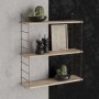 Wall Shelf Armoni 3'lü - Sacramento Brown