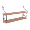 Hanah Home Wall Shelf Seramoni 2li - Walnut Walnut