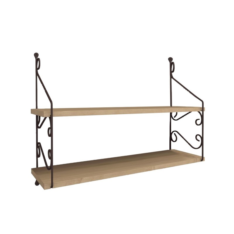 Hanah Home Wall Shelf Seramoni 2li - Oak Oak