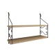 Wall Shelf Seramoni 2li - Oak Oak Hanah Home Wall Shelf Seramoni 2li - Oak Oak