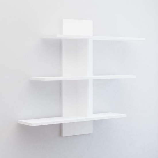 Wall Shelf Lale - White White Hanah Home Wall Shelf Lale - White White
