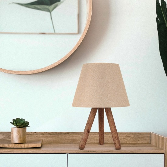 Επιτραπέζιο Φωτιστικό - AYD-641 - Cream Καφέ - 22x23x33εκ Επιτραπέζιο Φωτιστικό - AYD-641 - Cream Καφέ - 22x23x33εκ