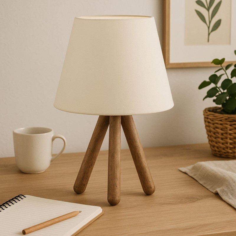 Opviq Table Lamp AYD-1970 White
Walnut