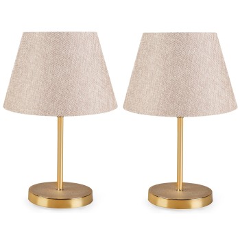 Table Lamp Set (2 Pieces) AYD - 2337 Cream