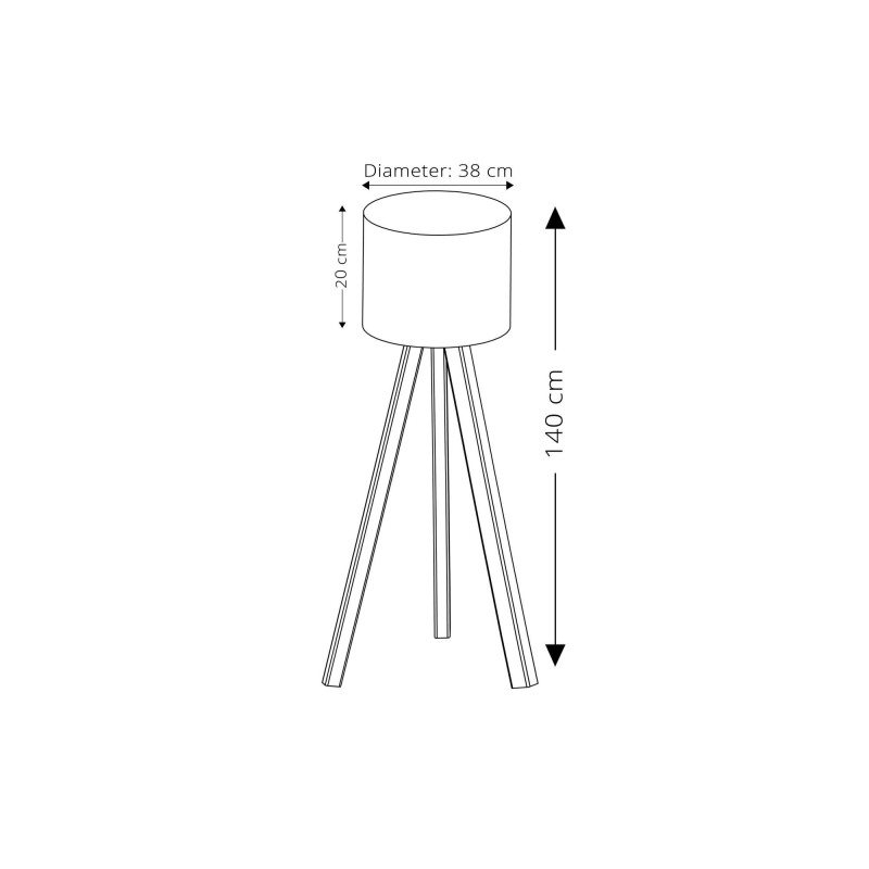 Opviq Floor Lamp AYD-1527 Ecru
Brown