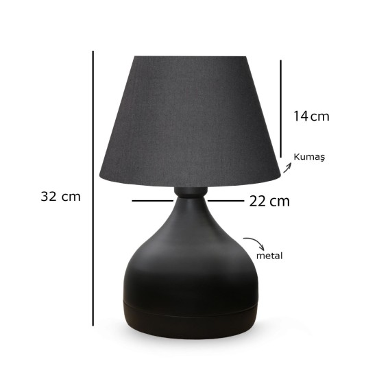 Table Lamp AYD-3089 Anthracite Opviq Table Lamp AYD-3089 Anthracite