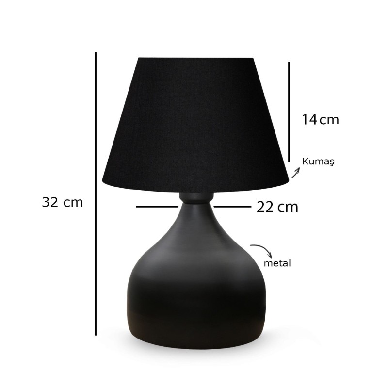 Opviq Table Lamp AYD-3125 Black