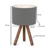 Opviq Table Lamp AYD-2941 Dark Grey