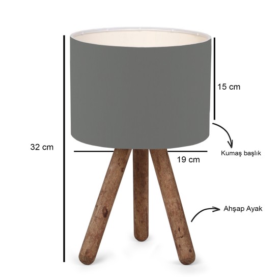 Table Lamp AYD-2941 Dark Grey Opviq Table Lamp AYD-2941 Dark Grey