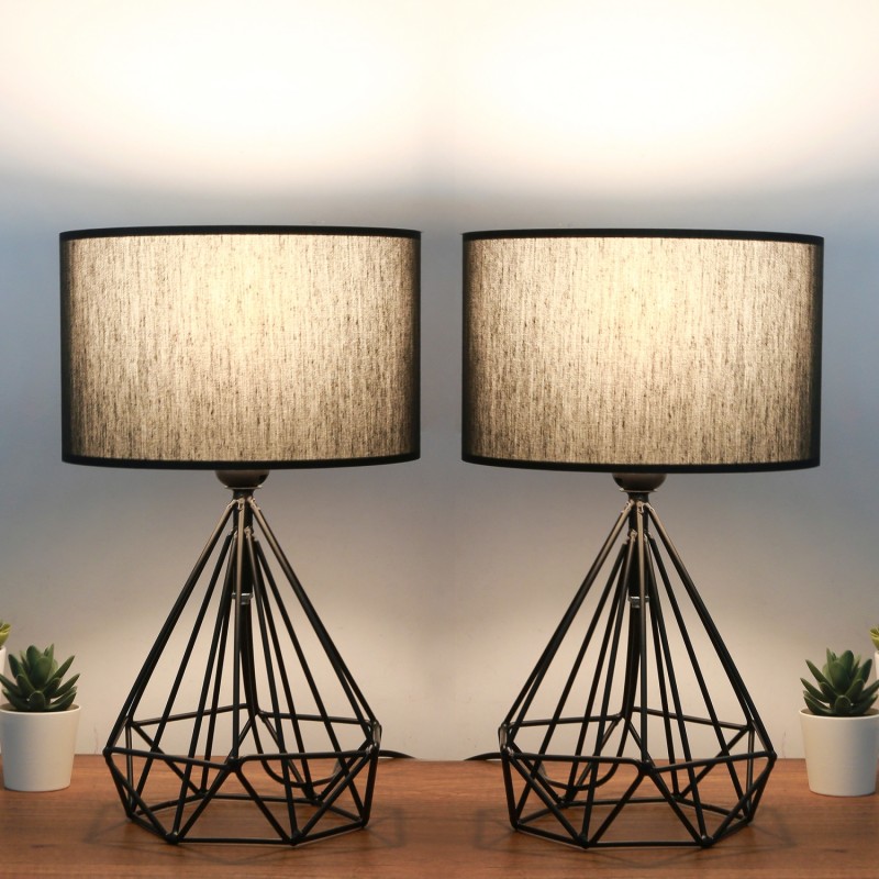 Opviq Table Lamp Set (2 Pieces) AYD-2974 Black