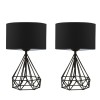 Opviq Table Lamp Set (2 Pieces) AYD-2974 Black