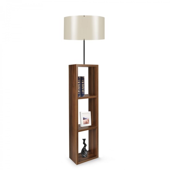 Wooden Floor Lamp AYD - 2466 Cream Opviq Wooden Floor Lamp AYD - 2466 Cream