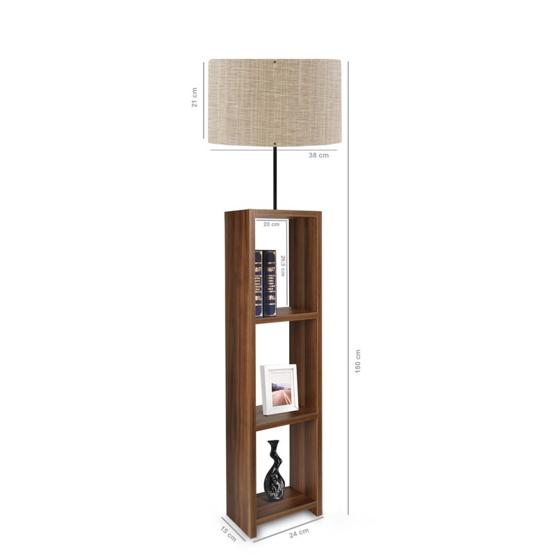 Opviq Wooden Floor Lamp AYD-2821 Beige
Wooden