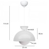 Opviq Chandelier 241340 White
