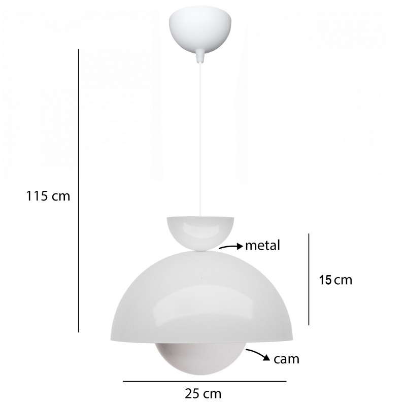 Opviq Chandelier 241340 White