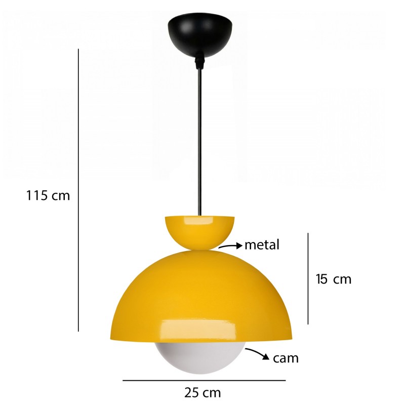Opviq Chandelier 241337 Yellow