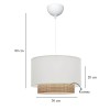 Opviq Chandelier 241324 Cream