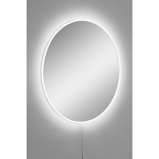 Mirror with Led Lighting Round - Diameter : 60 cm - White White