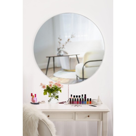 Mirror with Led Lighting Round - Diameter : 60 cm - White White