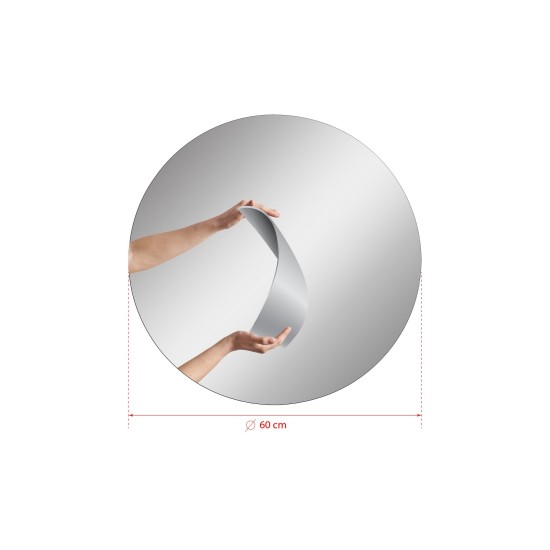 Mirror with Led Lighting Round - Diameter : 60 cm - White White