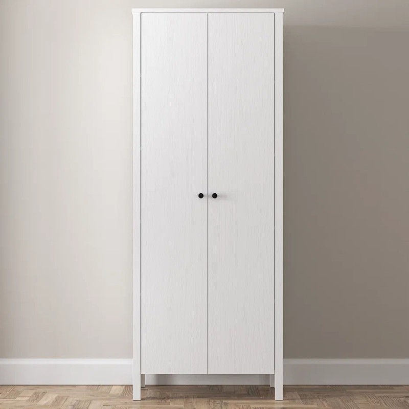 Ντουλάπα Ρούχων - FRN-10040 - Χρώμα Λευκό - 70x54x195εκ