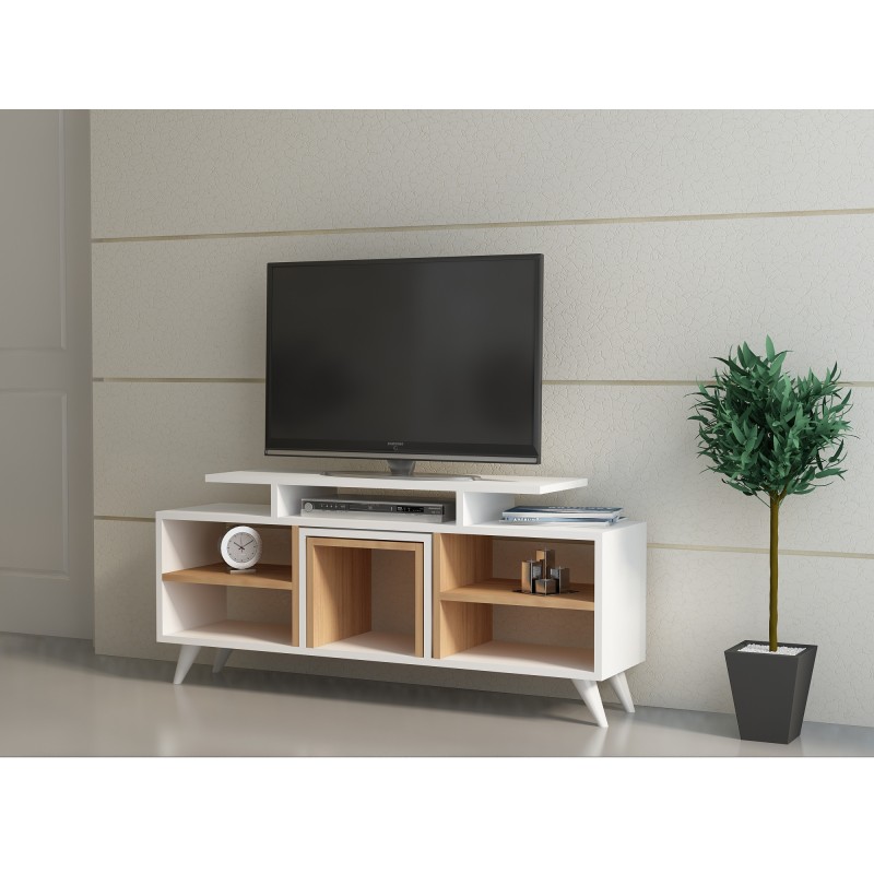Hanah Home TV Unit Kutay - White, Teak White
Teak