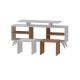TV Unit Kutay - White, Teak White
Teak Hanah Home TV Unit Kutay - White, Teak White
Teak