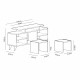 TV Unit Kutay - White, Teak White
Teak Hanah Home TV Unit Kutay - White, Teak White
Teak