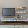 TV Unit Ayaz - White, Teak White
Teak