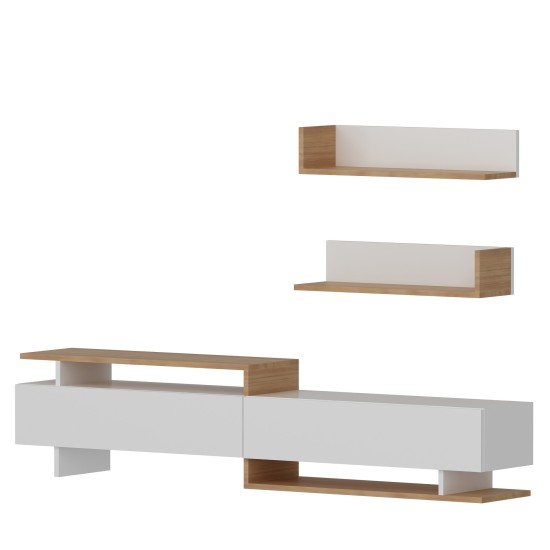TV Unit Ayaz - White, Teak White
Teak Hanah Home TV Unit Ayaz - White, Teak White
Teak