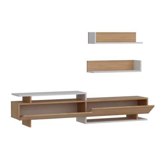 TV Unit Ayaz - Teak, White White
Teak Hanah Home TV Unit Ayaz - Teak, White White
Teak