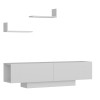 Hanah Home TV Unit Ekol - White White